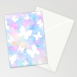 Rainbow Butterflies Stationery Cards