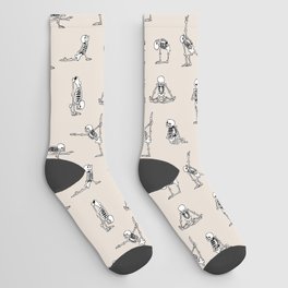 Skeleton Yoga Socks
