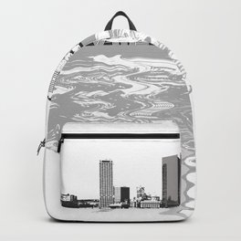 Milwaukee Backpack | Minimalism, Pattern, Pop Art, City, Vector, Illustration, Urbanart, Milwaukee, Figurative, Skyline 