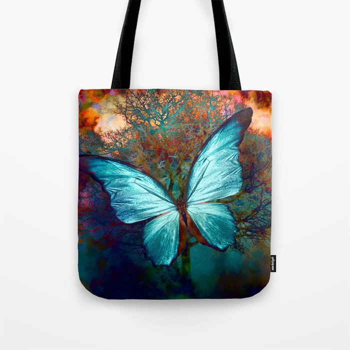 The Blue butterfly Tote Bag