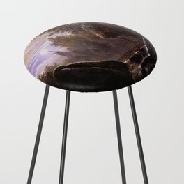 a moonlit night - Carl Wagner  Counter Stool