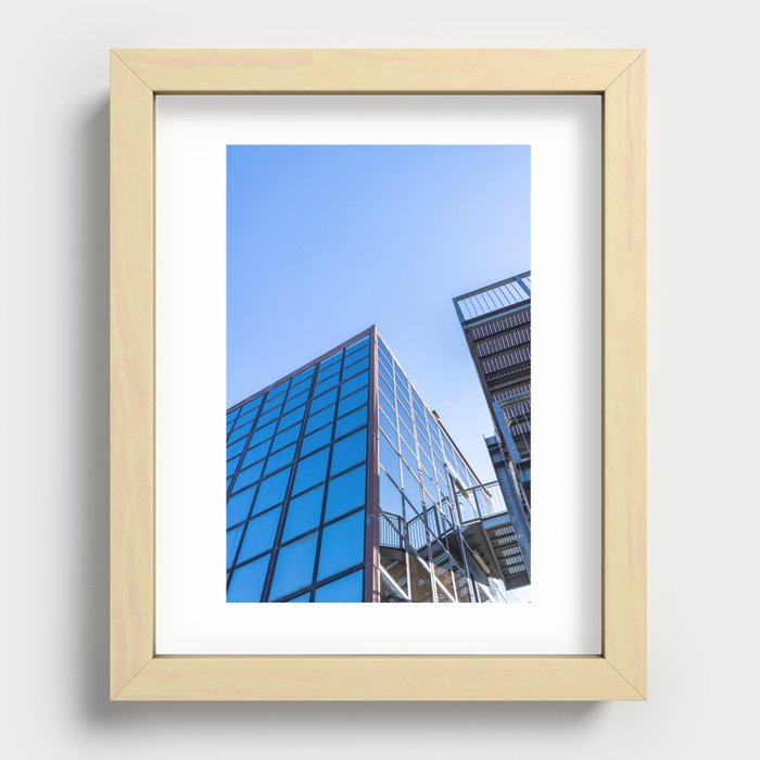 Piercing the blue  Recessed Framed Print