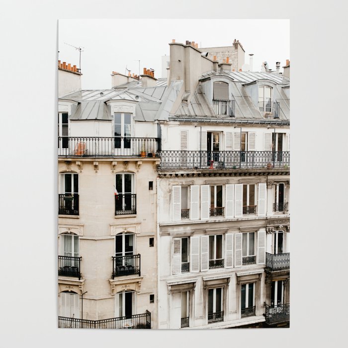 Paris France Buildings Poster
