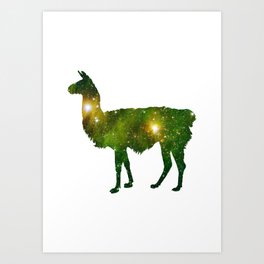 Llama Art Print