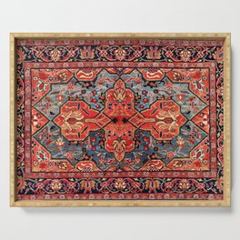 Kashan Poshti Central Persian Rug Print Serving Tray
