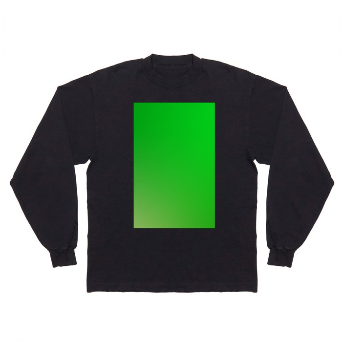 22 Green Gradient Background 220713 Minimalist Art Valourine Digital Design Long Sleeve T Shirt