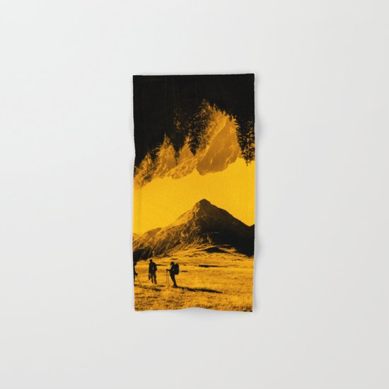 Hello threes of yellow isolation Hand & Bath Towel