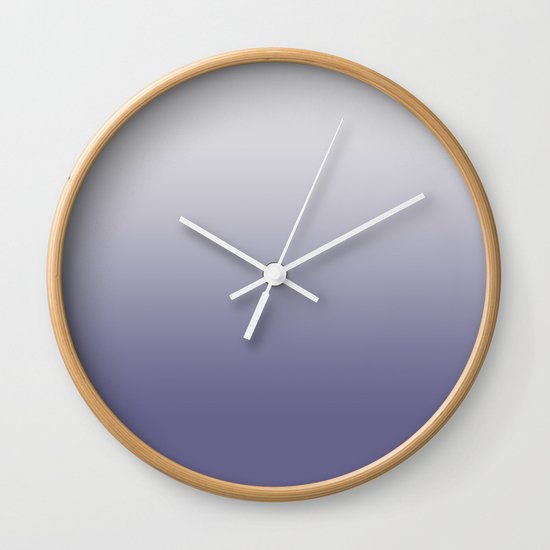 Twilight Purple Nimbus Cloud Ombre Wall Clock