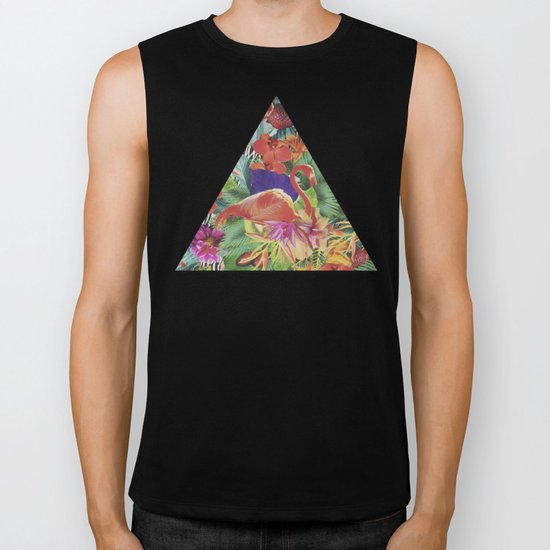 TROPICAL LOVE Biker Tank