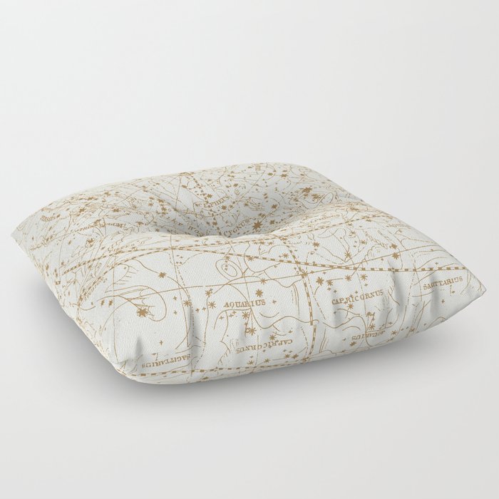 gold floor pillow