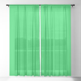 NOW BRIGHT FOREST GREEN COLOR Sheer Curtain