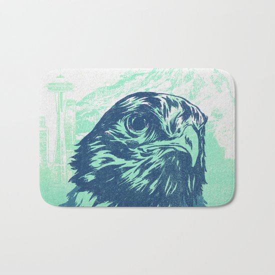Go Hawks Bath Mat