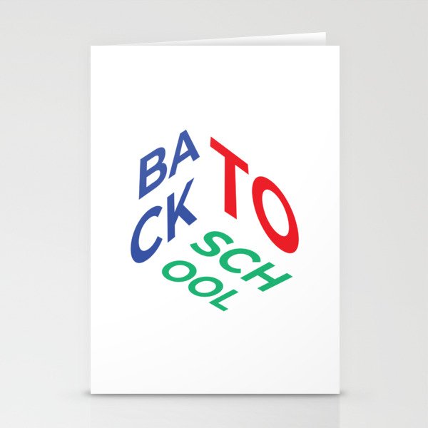 Back To School Stationery Cards