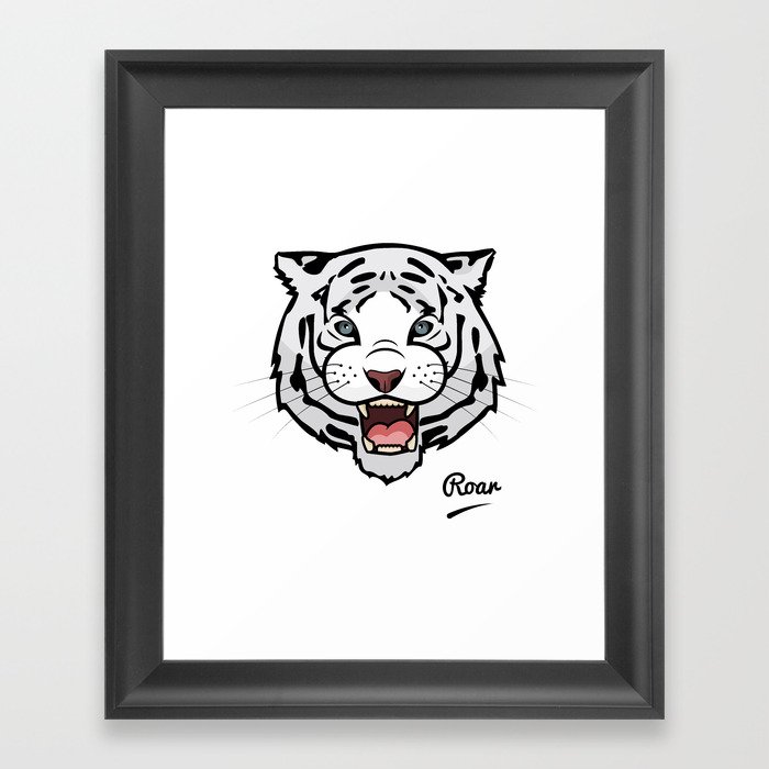 White Tiger  Framed Art Print