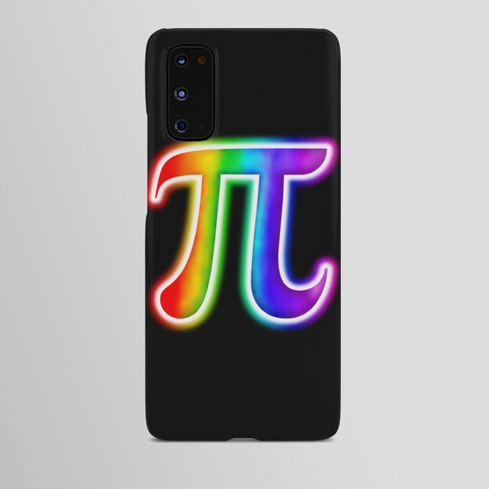 Glowing Rainbow Pi Symbol Android Case