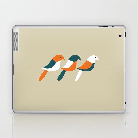 Birds on wire Laptop & iPad Skin