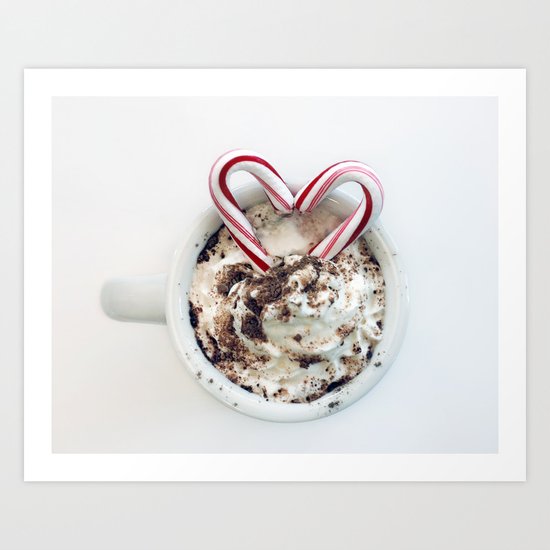 i heart hot chocolate Art Print