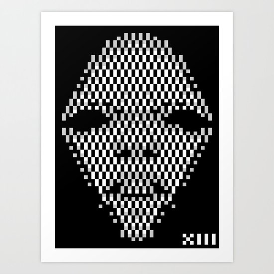 Diamond Face 1 Art Print