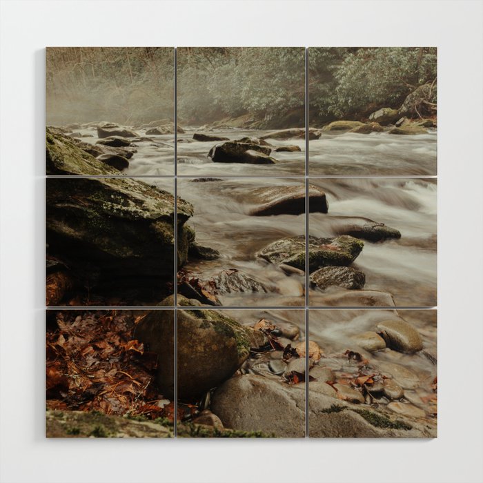 Great Smoky Mountains National Park - Little River Wood Wall Art