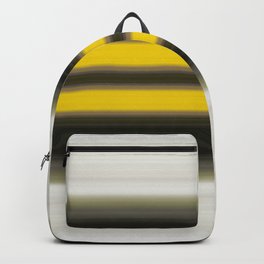 The Highway - Black Yellow Gray And White Art Backpack | Mod, Blacktop, Modern, Abstract, Cool, Black, Ultra, Contemporary, Highway, Mid Century 