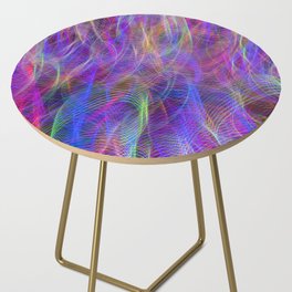 Colorful Neon Lights Side Table