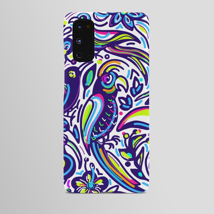 exotic bird pattern Android Case