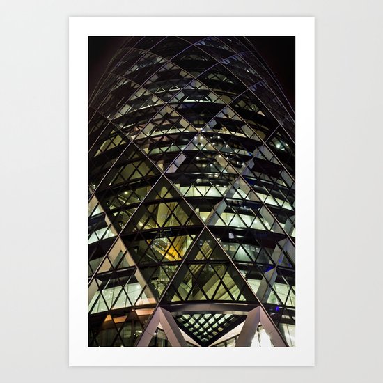 The Gherkin Art Print