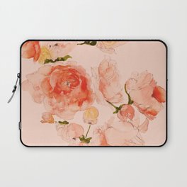 Peach Florals Laptop Sleeve