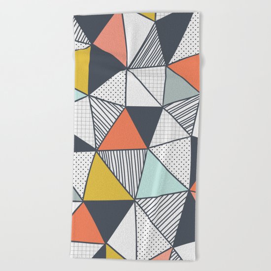 Triangles Beach Towel