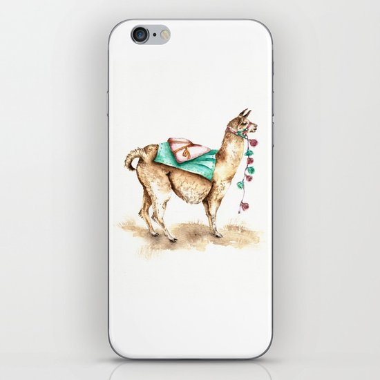 Watercolor Llama iPhone & iPod Skin