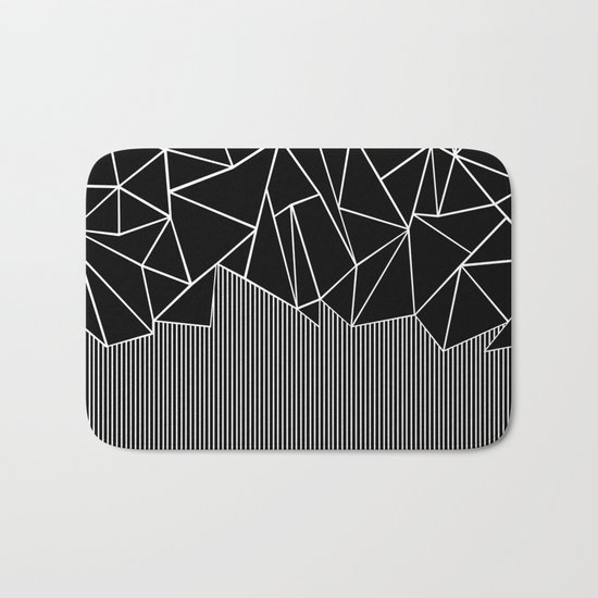 Ab Lines Black Bath Mat