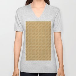childish pattern-pantone color-solid color- V Neck T Shirt
