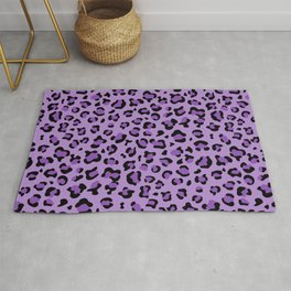 Leopard Print, Leopard Spots, Purple Leopard Rug