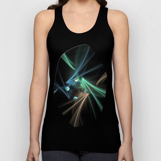 Fractal Convergence Unisex Tank Top