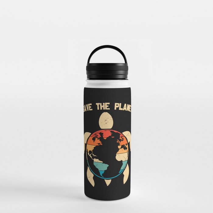 Save The Planet Earth Turtle Water Bottle