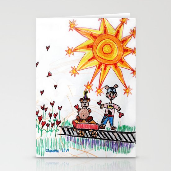 :: Hearts for Blue Bunny :: Stationery Cards