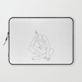 Dungarees fashion illustration - Rosie Laptop Sleeve