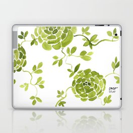 green zinnias by cocoblue Laptop & iPad Skin