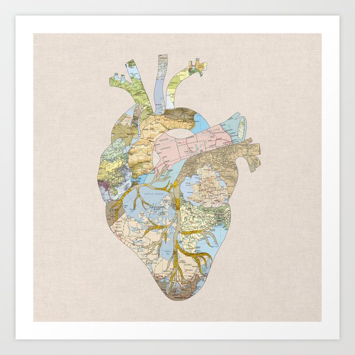 A Traveler's Heart (N.T) Art Print