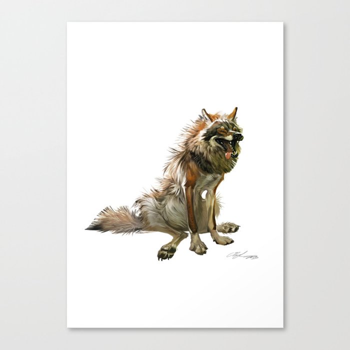 The wolf Canvas Print