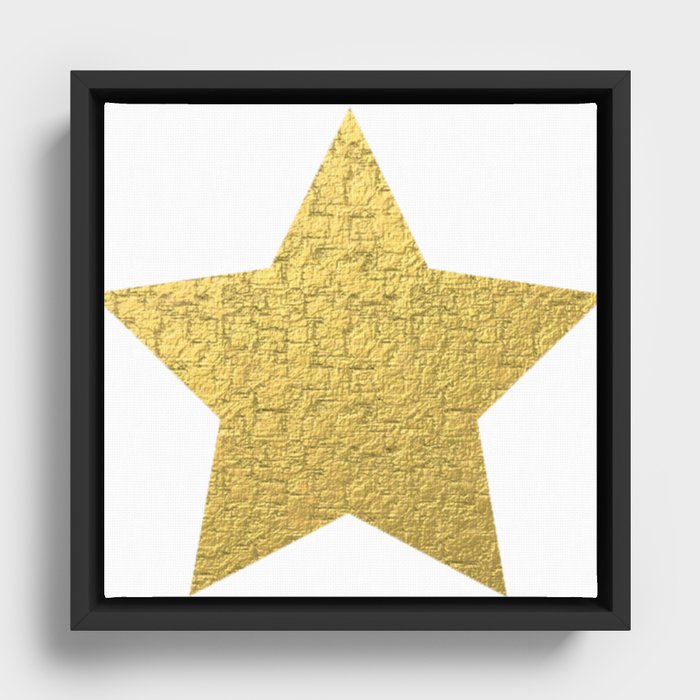 golden star Framed Canvas