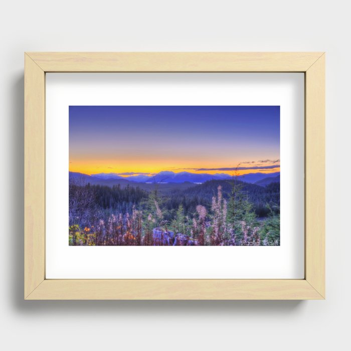 Hoonah Sunset Recessed Framed Print