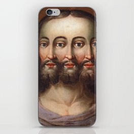 Three Faced Jesus The Holy Trinity iPhone Skin
