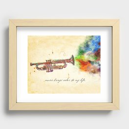Music Brings Color to My Life Recessed Framed Print