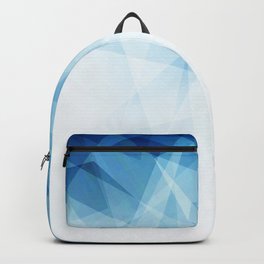 Blue Geometric Technological Background Backpack | Technological, Minimalist, Pattern, New, Urban, Graphic, Modern, Triangle, Trending, Geometry 