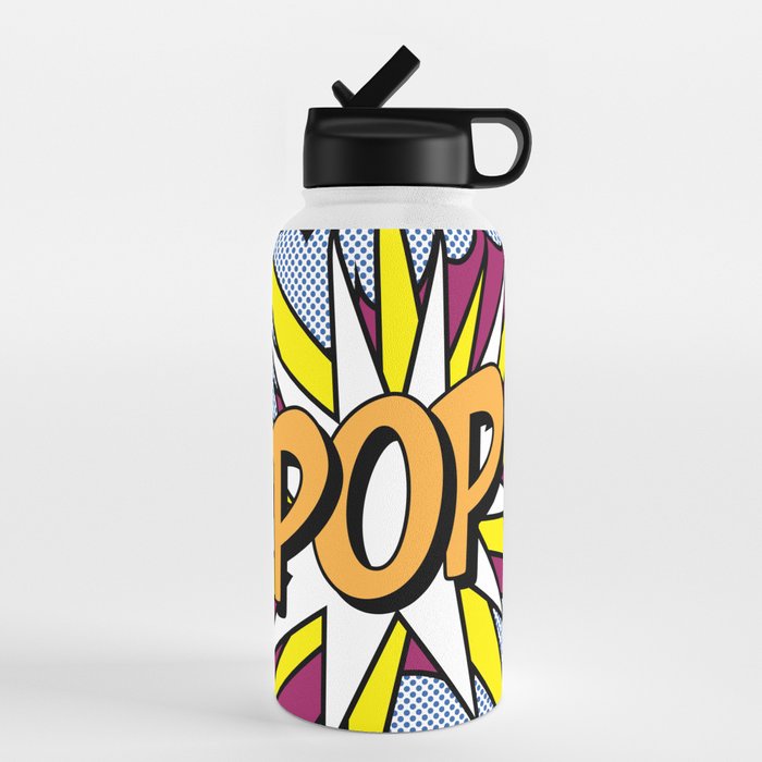 POP Art Exclamation Water Bottle by Gary Grayson