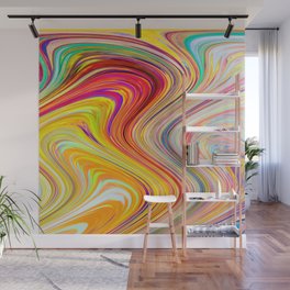 Bright Psychedelic Colors Wall Mural
