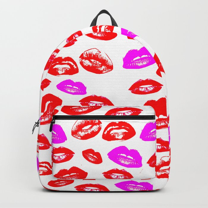 Lips Pattern Print | Kisses Backpack