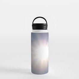 Lumina Solar Eclipse · White rays, pink and yellow shapes, aberrations · Abstract Photography Water Bottle