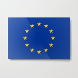 European Union EU Flag Metal Print | European, Graphicdesign, Digital, Europe, Blue, Stars, Patriotism, Europa, Patriotic, Europeflag 